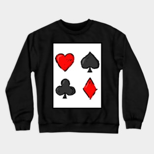 Lucky Playing Card Crewneck Sweatshirt